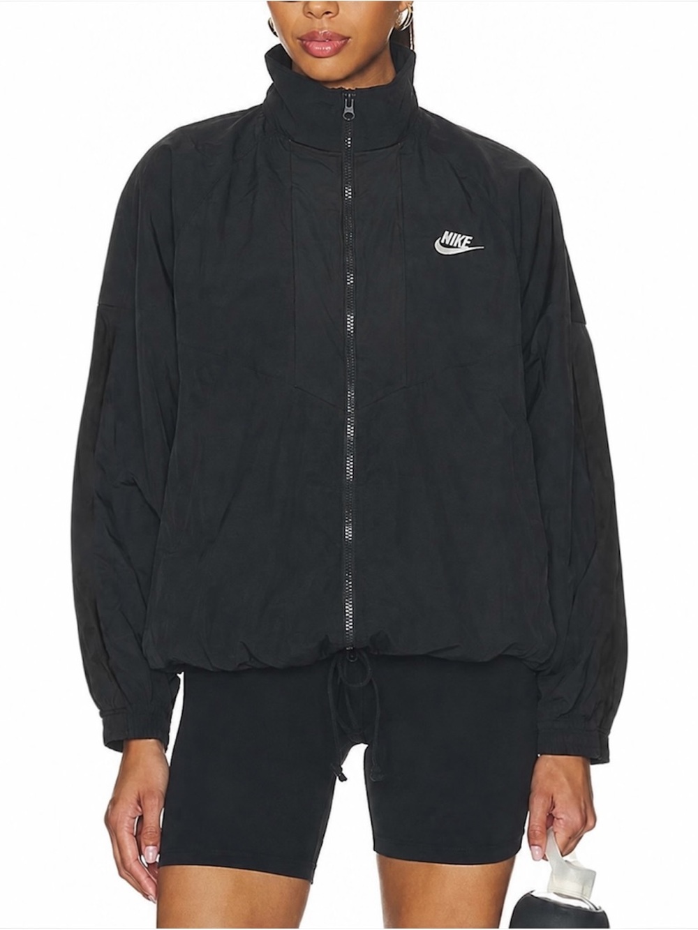 NWT $115 Nike Sportswear Windrunner Women's Oversized Jacket Black Large